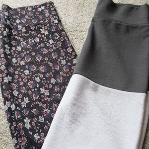 Bundle of LulaRoe Cassie Skirts Size Med